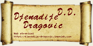 Đenadije Dragović vizit kartica